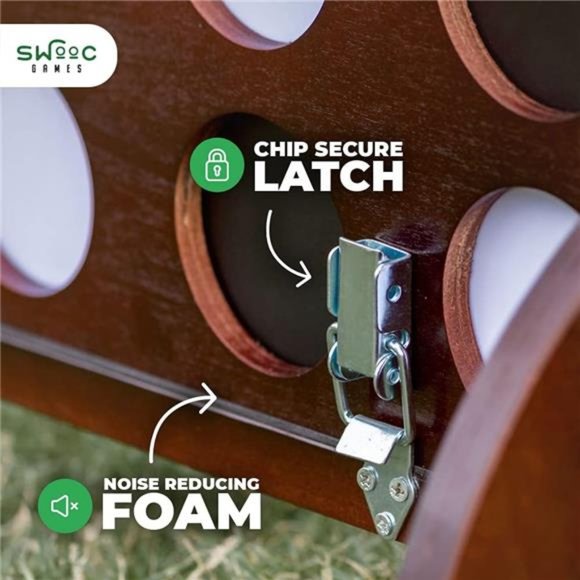 Giant Four in a Row (All Weather)Outdoor Game with Carrying Case& Noise Reducing - Picture 2 of 6